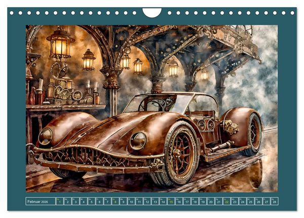 Produktbild: Mit Steampunk unterwegs (Wandkalender 2026 DIN A4 quer), CALVENDO Monatskalender
