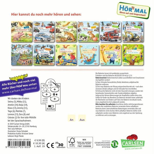Produktbild: H&ouml;r mal (Soundbuch): Wimmelbuch: Im Kindergarten