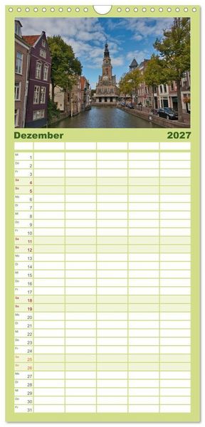 Produktbild: Familienplaner 2027 - Streifzug durch Nordholland mit 5 Spalten (Wandkalender, 21 x 45 cm) CALVENDO