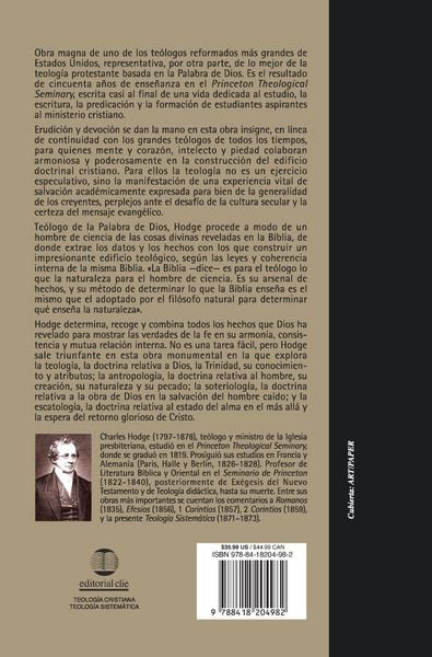 Produktbild: El Teolog&iquest;&iquest;a Sistem&iquest;&iquest;tica de Charles Hodge (Primera Edicion)