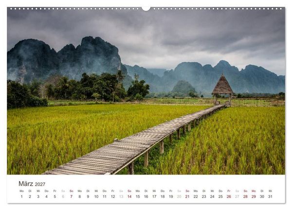 Produktbild: S&Uuml;DOSTASIEN (hochwertiger Premium Wandkalender 2027 DIN A2 quer), Kunstdruck in Hochglanz