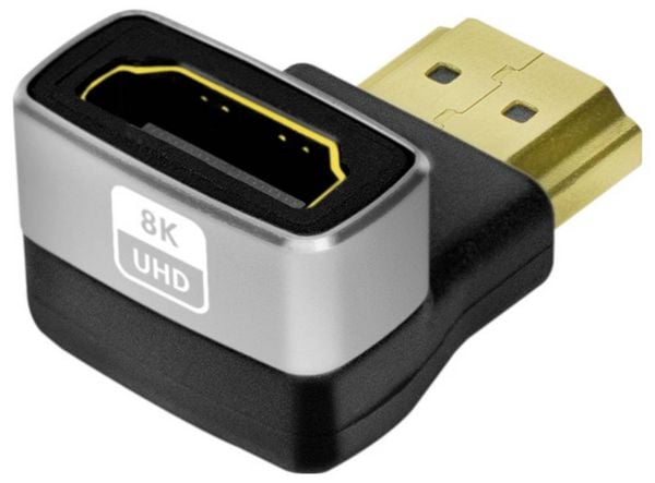 Produktbild: LogiLink AH0005A HDMI Adapter [1x HDMI-Buchse - 1x HDMI-Stecker] Schwarz-Grau