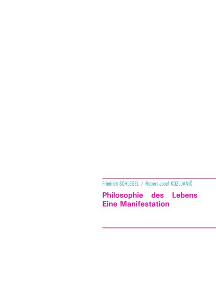 Produktbild: Philosophie des Lebens