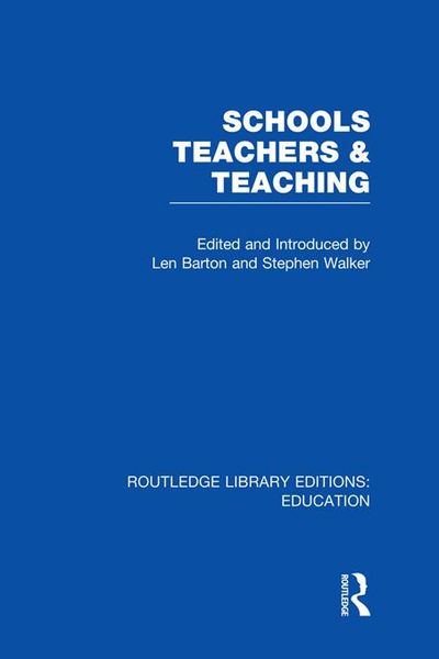 Produktbild: Schools, Teachers and Teaching (RLE Edu N)