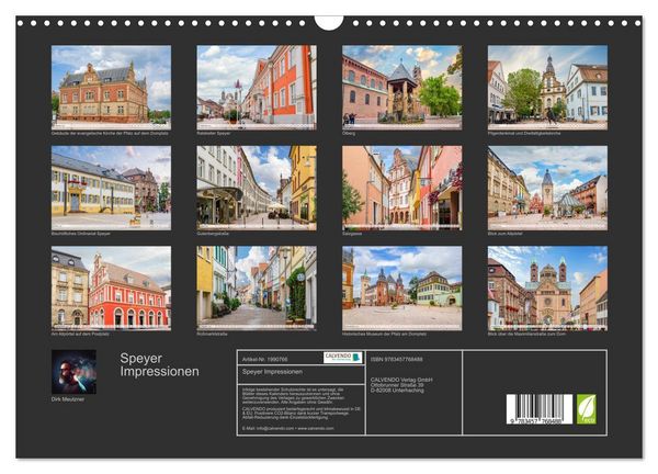 Produktbild: Speyer Impressionen (Wandkalender 2026 DIN A3 quer), CALVENDO Monatskalender