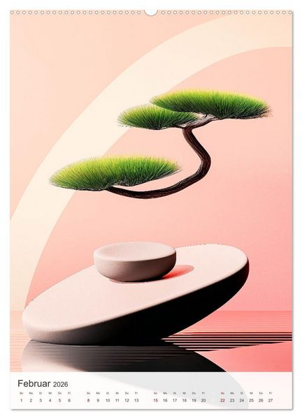 Produktbild: Schlichte Stille (hochwertiger Premium Wandkalender 2026 DIN A2 hoch), Kunstdruck in Hochglanz