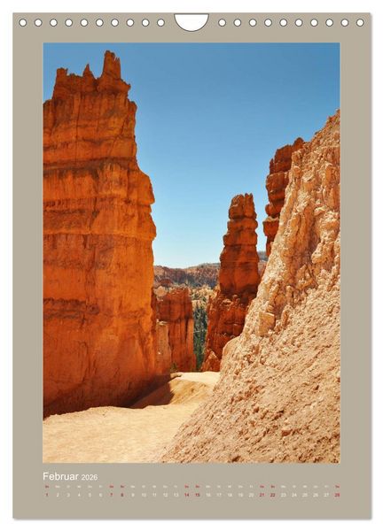 Produktbild: Erlebe mit mir den Bryce Canyon Nationalpark (Wandkalender 2026 DIN A4 hoch), CALVENDO Monatskalender