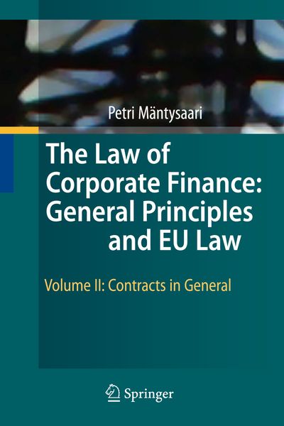Produktbild: The Law of Corporate Finance: General Principles and EU Law