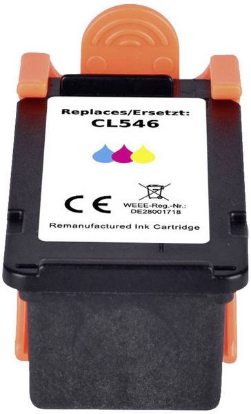 Produktbild: Renkforce Druckerpatrone ersetzt Canon CL-546C XL, CL-546M XL, CL-546Y XL Kompatibel Cyan, Magenta, Gelb RF-5655904