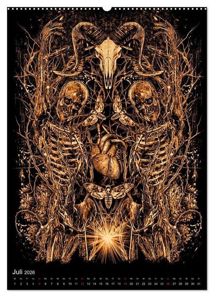 Produktbild: BLOODBOY/DARK ILLUSTRATION (hochwertiger Premium Wandkalender 2026 DIN A2 hoch), Kunstdruck in Hochglanz