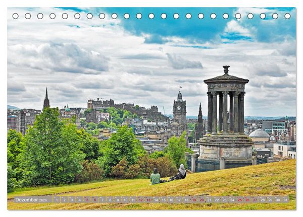 Produktbild: So sch&ouml;n ist Edinburgh (Tischkalender 2026 DIN A5 quer), CALVENDO Monatskalender