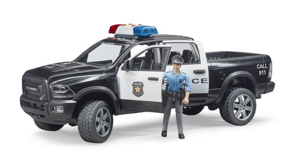 Produktbild: bruder 02505 RAM 2500 Polizei Pickup mit L+S-Modul und Polizist