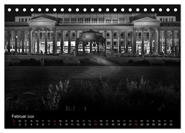 Produktbild: Stuttgart bei Nacht (Tischkalender 2026 DIN A5 quer), CALVENDO Monatskalender