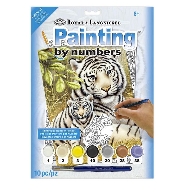 Produktbild: PRACHT Malen nach Zahlen Junior Tiger 33x24cm