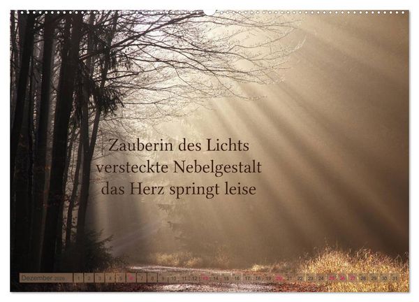 Produktbild: Haiku - Gedichte in 17 Silben (Wandkalender 2026 DIN A2 quer), CALVENDO Monatskalender