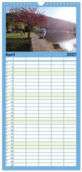 Produktbild: Familienplaner 2027 - Wanderbares Miltenberg mit 5 Spalten (Wandkalender, 21 x 45 cm) CALVENDO