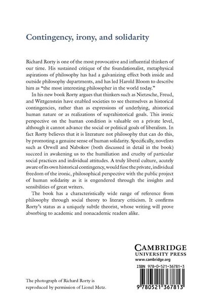 Produktbild: Contingency, Irony, and Solidarity