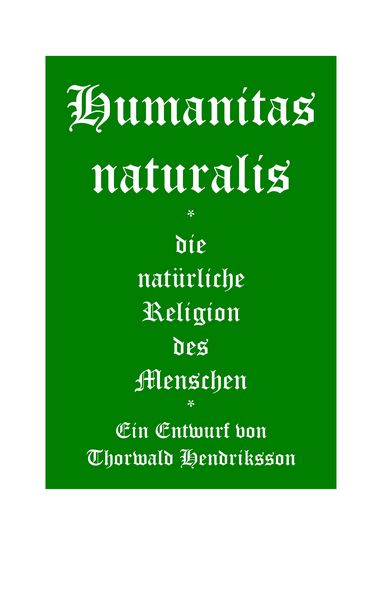 Produktbild: Humanitas naturalis