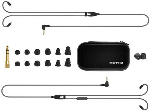 Produktbild: MEE audio M6 PRO In Ear Kopfh&ouml;rer kabelgebunden Schwarz Headset, Schwei&szlig;resistent