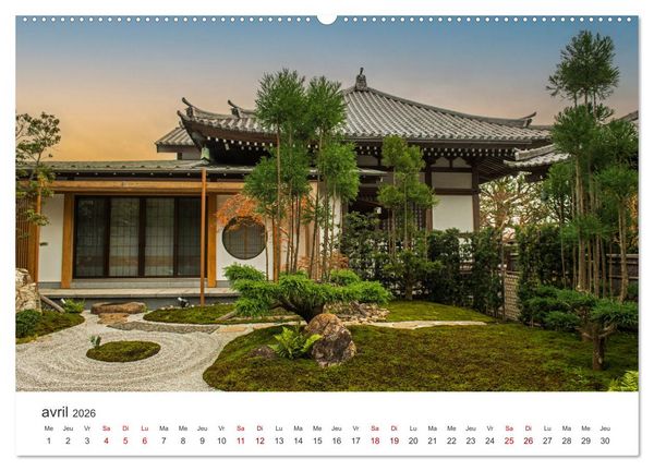 Produktbild: Jardiner au Japon (Calendrier mural 2026 DIN A2 vertical) calendrier de bureau