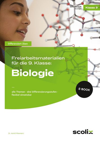 Produktbild: Freiarbeitsmaterialien 9. Klasse: Biologie