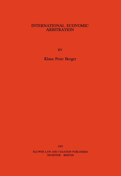 Produktbild: International Economic Arbitration