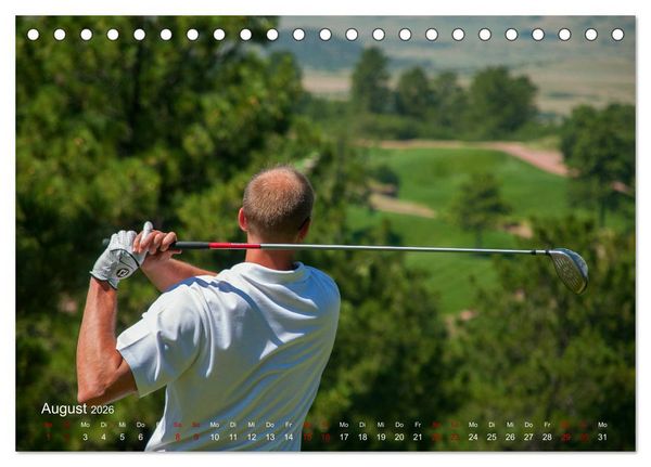 Produktbild: Passion Golf (Tischkalender 2026 DIN A5 quer), CALVENDO Monatskalender