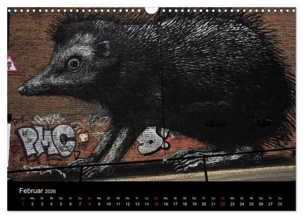 Produktbild: Urbane Kunst - Streetart 2026 (Wandkalender 2026 DIN A3 quer), CALVENDO Monatskalender