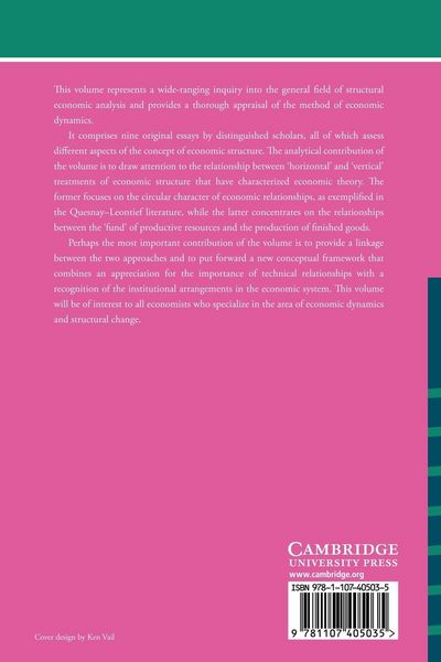 Produktbild: The Economic Theory of Structure and Change