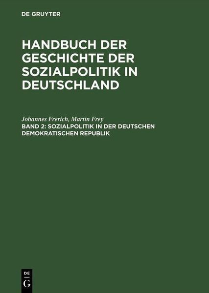 Produktbild: Sozialpolitik in der Deutschen Demokratischen Republik
