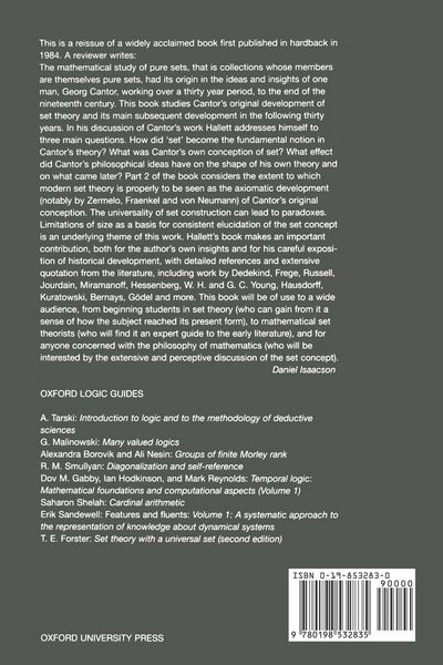 Produktbild: Cantorian Set Theory and Limitation of Size