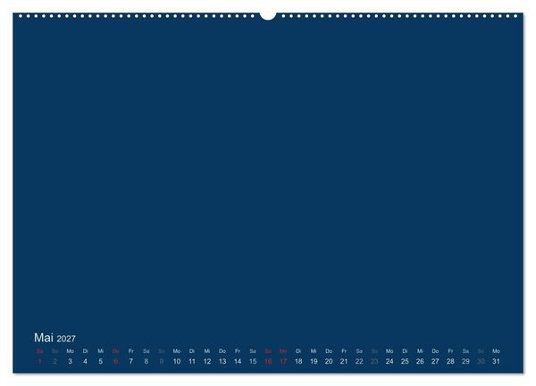 Produktbild: Bastelkalender - Dunkelblau (Wandkalender 2027 DIN A2 quer), CALVENDO Monatskalender