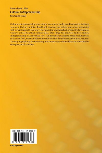 Produktbild: Cultural Entrepreneurship