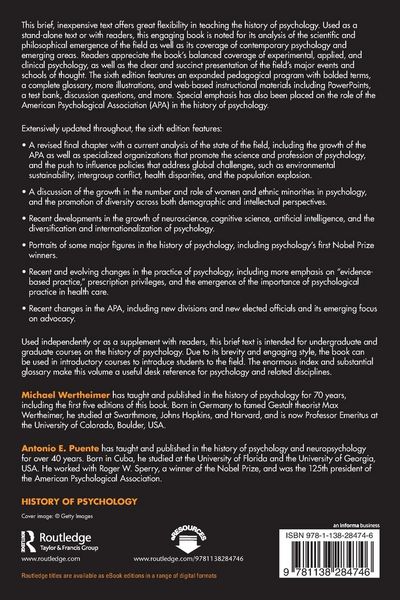 Produktbild: A Brief History of Psychology