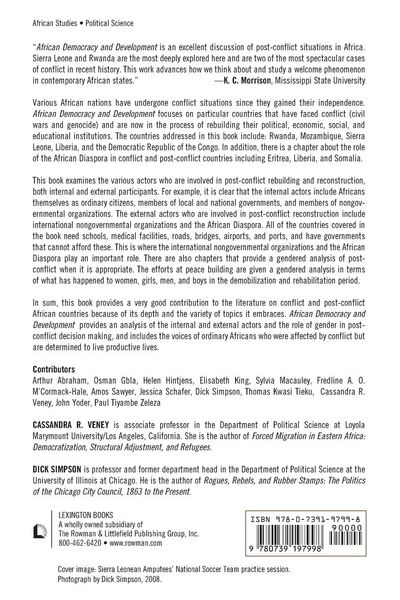 Produktbild: African Democracy and Development