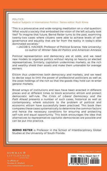 Produktbild: Crisis of Liberal Democracy and the Path Ahead
