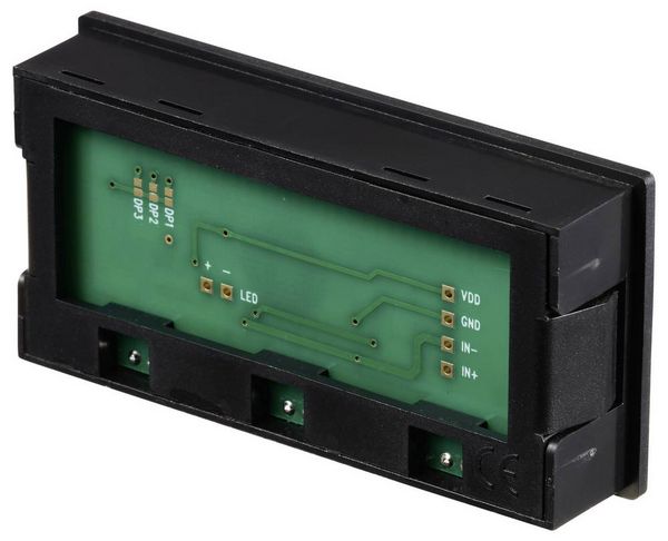 Produktbild: VOLTCRAFT DVM 310 Digitales Einbaumessger&auml;t &plusmn;199.9 mV (beliebig erweiterbar durch Vorschalten von Widerst&auml;nden)