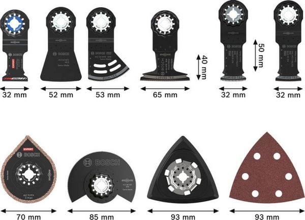 Produktbild: Bosch Accessories 2608669091 2608669091 Multitool-S&auml;gebl&auml;tter-Set 1St.