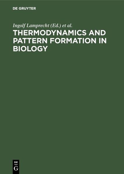 Produktbild: Thermodynamics and Pattern Formation in Biology