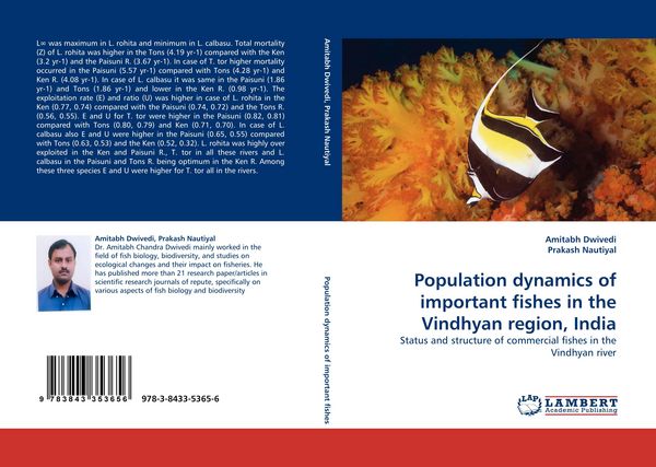 Produktbild: Population dynamics of important fishes in the Vindhyan region, India