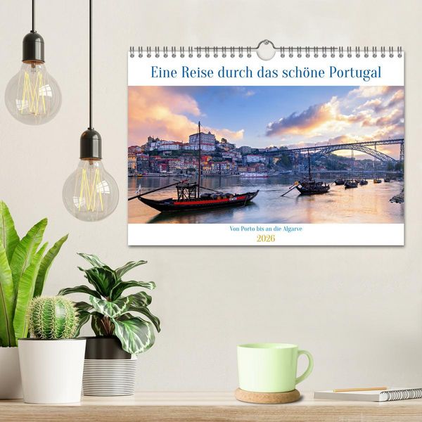 Produktbild: Von Porto bis an die Algarve (Wandkalender 2026 DIN A4 quer), CALVENDO Monatskalender