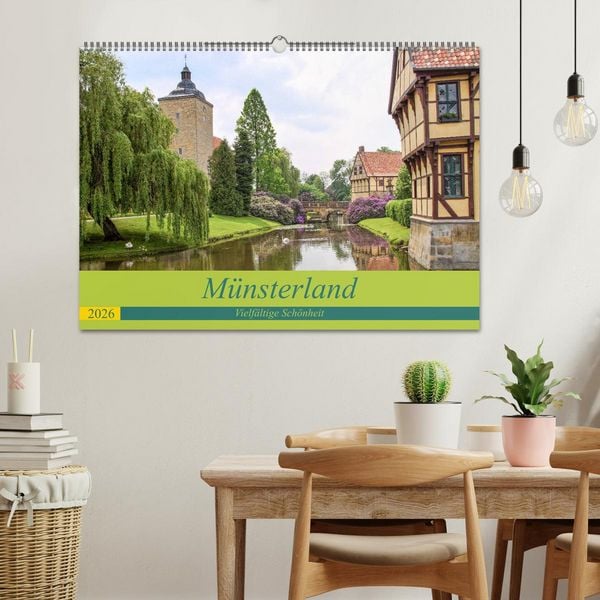 Produktbild: M&uuml;nsterland - Vielf&auml;ltige Sch&ouml;nheit (Wandkalender 2026 DIN A2 quer), CALVENDO Monatskalender