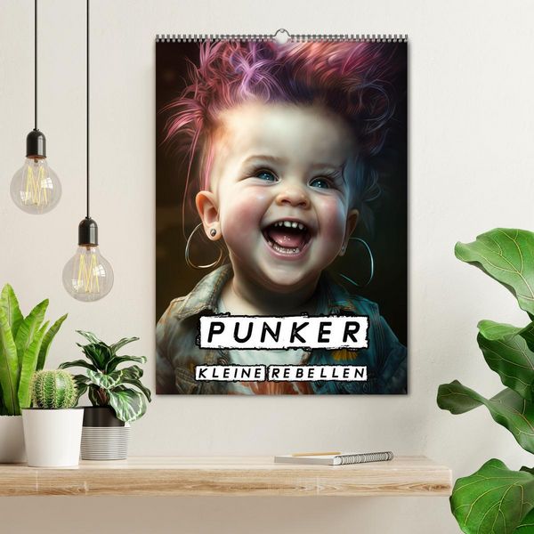 Produktbild: Punker Kleine Rebellen (Wandkalender 2026 DIN A2 hoch), CALVENDO Monatskalender