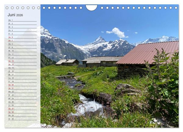 Produktbild: Alpenauszeit - Die Bergh&uuml;tten unserer Alpen (Wandkalender 2026 DIN A4 quer), CALVENDO Monatskalender