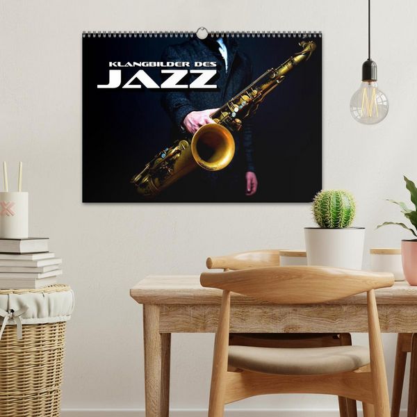 Produktbild: Klangbilder des Jazz (Wandkalender 2026 DIN A3 quer), CALVENDO Monatskalender