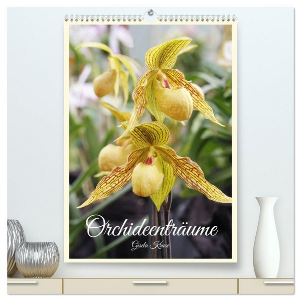 Produktbild: Orchideentr&auml;ume (hochwertiger Premium Wandkalender 2026 DIN A2 hoch), Kunstdruck in Hochglanz