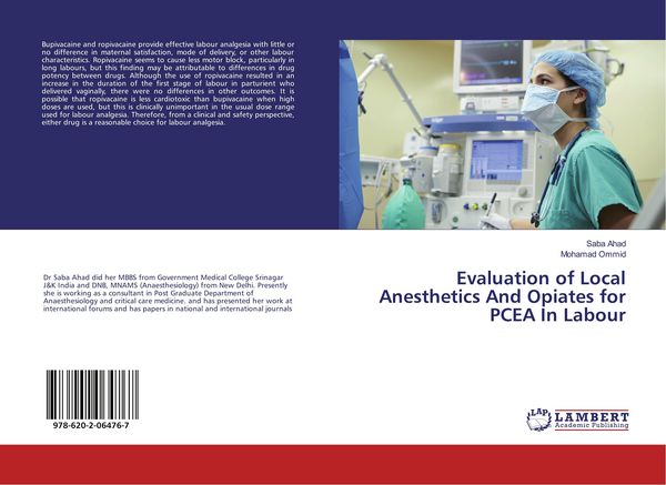 Produktbild: Evaluation of Local Anesthetics And Opiates for PCEA In Labour
