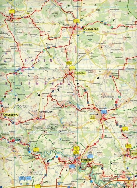 Produktbild: Radwanderkarte Landkreis Schw&auml;bisch Hall