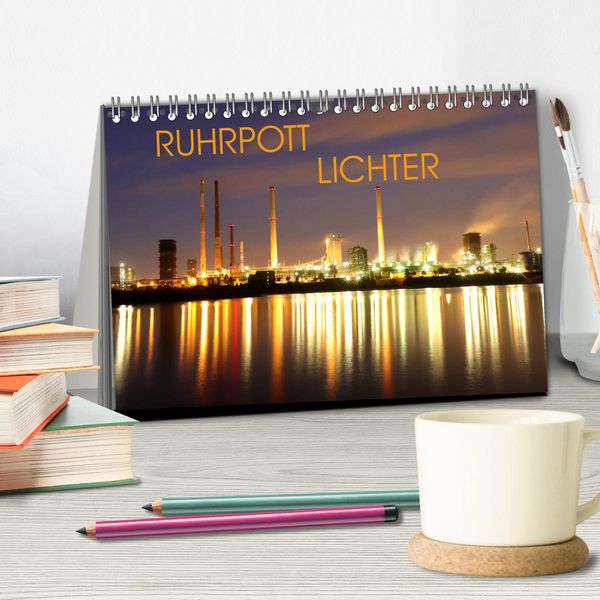 Produktbild: RUHRPOTT LICHTER (Tischkalender 2026 DIN A5 quer), CALVENDO Monatskalender
