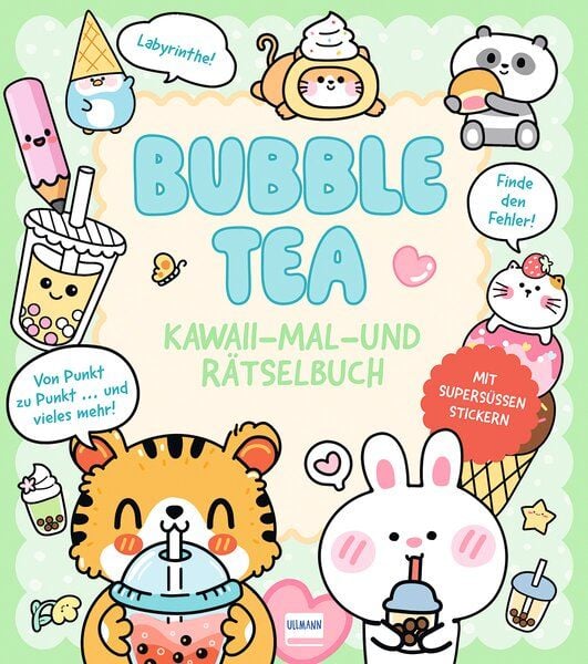 Bubble Tea | Kawaii - Mal-und Rätselbuch, Taschenbuch von Bruce Em, Ullmann Medien, 9783741528941